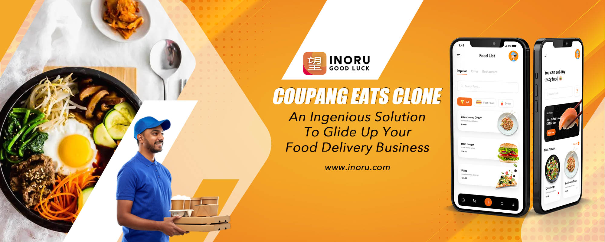 Coupang Eats Clone, Online Food Delivery, Delivery Restaurant near me, Food Delivery App, UberEats Clone