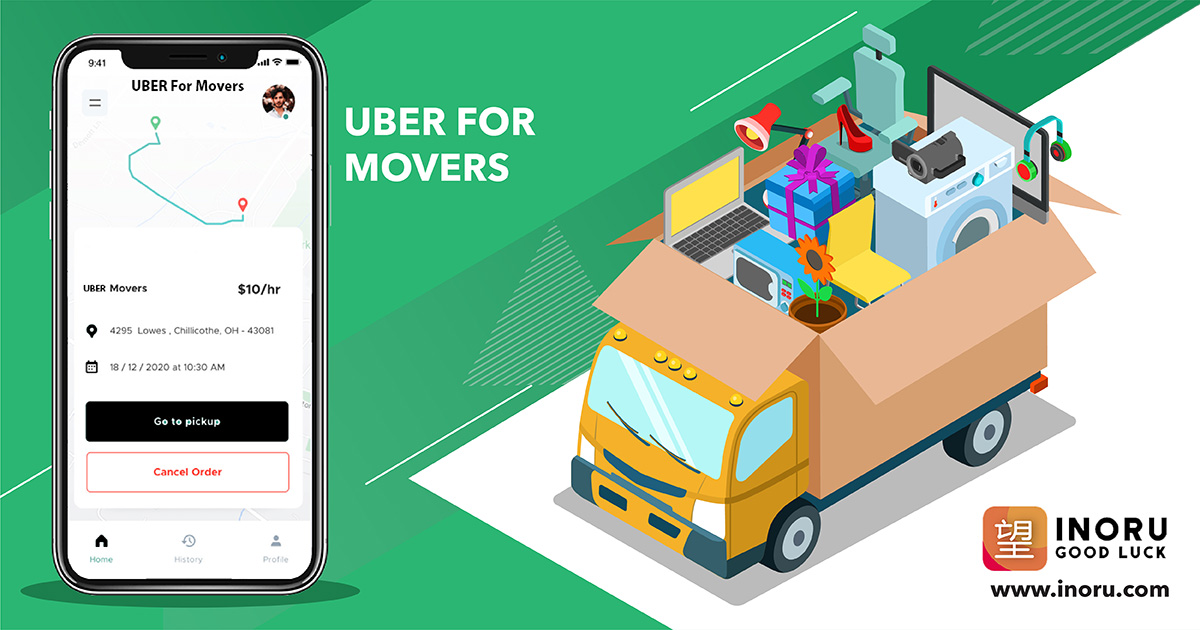 Uber For Movers Uber For Moving On Demand Movers and Packers App