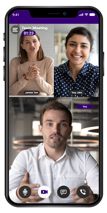 Video conferencing app like Zoom