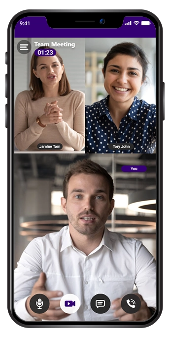 Video conferencing app like Zoom